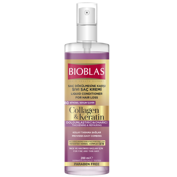 Balsam lichid pentru par cu Collagen, 200ml, Bioblas [2]