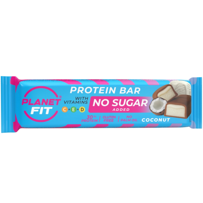 Baton proteic ​​cu vitamine, Coconut, 40g, Brain Foods [2]