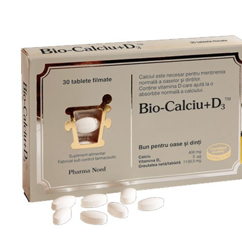Bio-Calciu + D3 + K1 + K2 30cpr Pharma Nord [2]