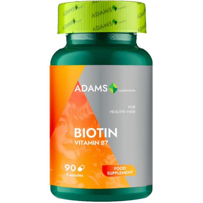 Biotina (Vitamina B7), 90cps, Adams Supplements [2]