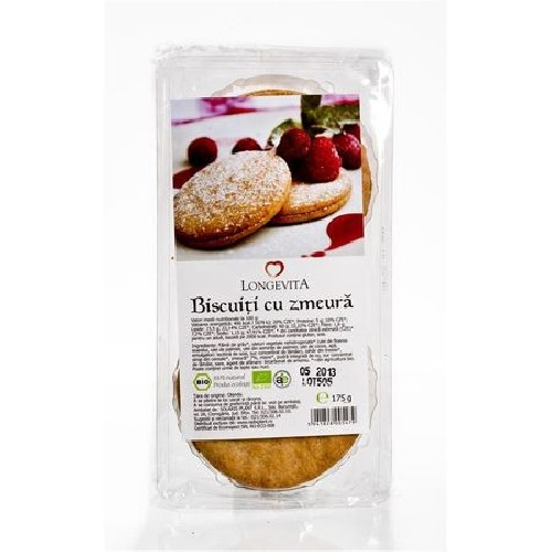 Biscuiti Cu Crema De Zmeura 175gr Longevita [2]