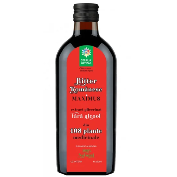 Bitter Romanesc Maximus fara alcool 250ml Steaua Divina [2]