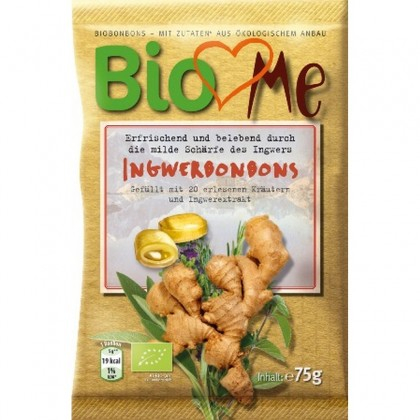 Bomboane cu Ghimbir,Ecologice, 75gr, BioMe [2]