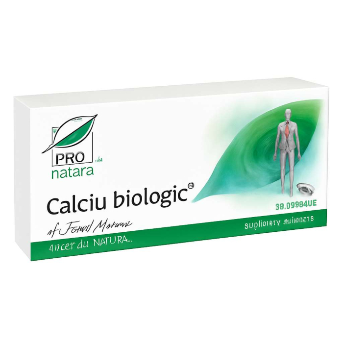 Calciu Biologic 30cps Pro Natura [2]