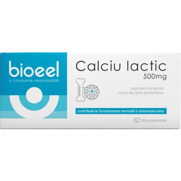 Calciu Lactic 500mg 20cpr Bioeel [2]