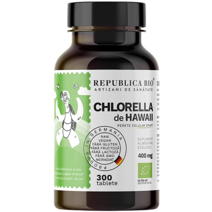 Chlorella Bio de Havaii, 400mg, 300tb, Republica Bio [2]