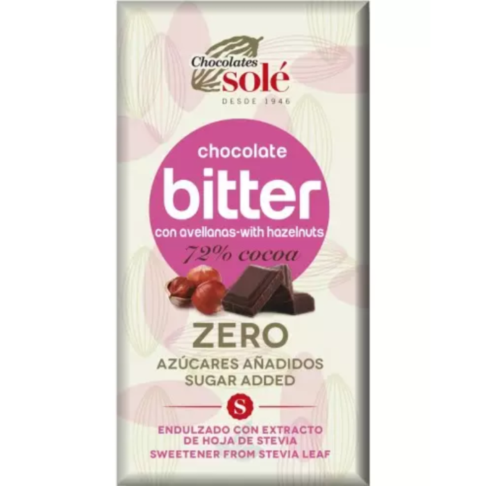 Ciocolata 72% Cacao cu Alune Fara Zahar 100gr Pronat [2]