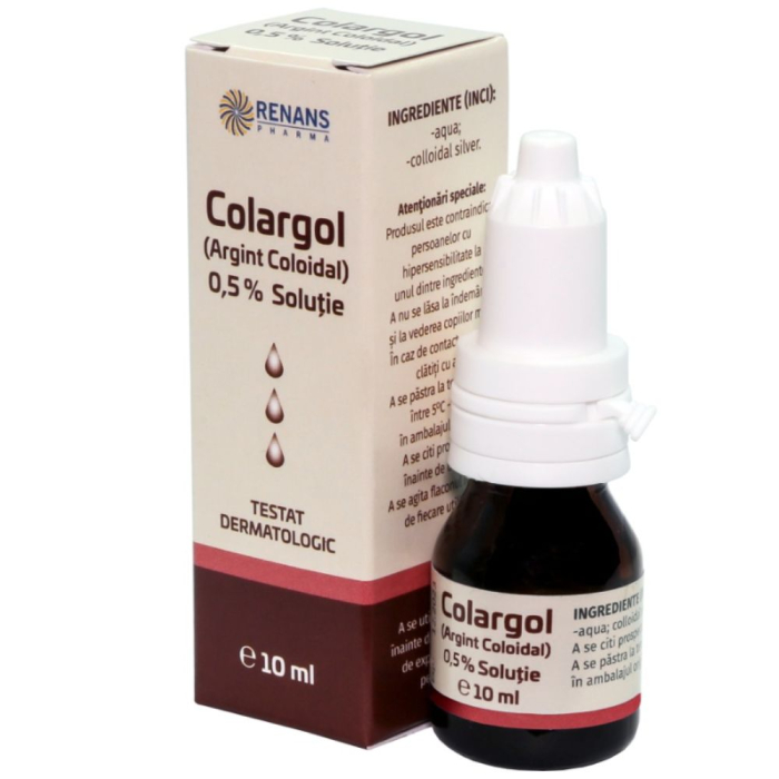 Colargol Argint Coloidal 0,5% 10ml Onedia [2]