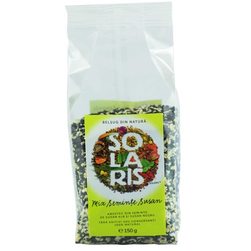 Condiment Mix Seminte Susan Alb si Negru 150gr Solaris [2]