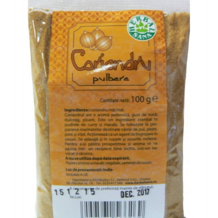Coriandru Pulbere 100gr Herbavit [2]