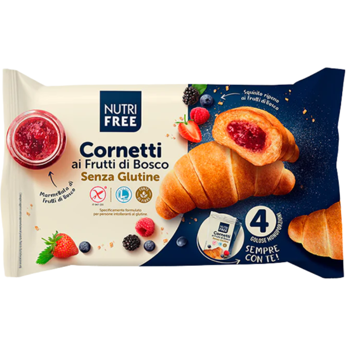 Cornulete Cu Fructe De Padure 240g, Nutri Free [2]