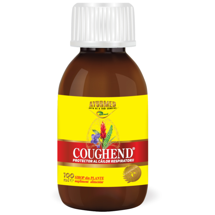 Coughend Sirop cu Zahar 100ml Ayurmed [2]