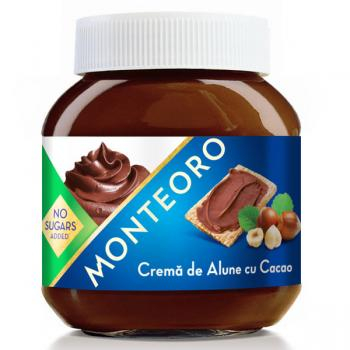 Crema Alune Fara Zahar Cacao, 350gr,  Monteoro [2]