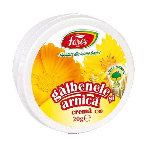 Crema Galbenele si Arnica, 20g, Fares [2]