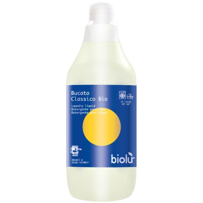 Detergent Lichid Eco pentru Rufe Albe si Colorate cu Lamaie, 1L, Biolu [2]