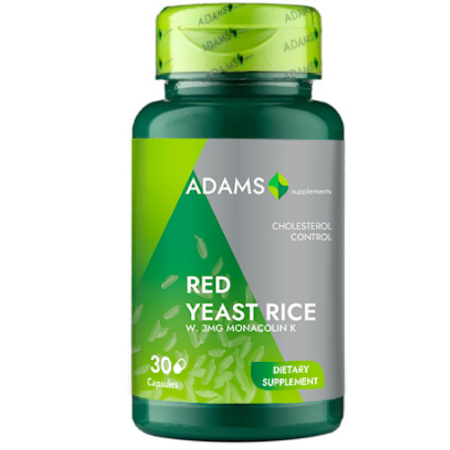Drojdie de orez rosu 600mg 30cps, Adams [3]