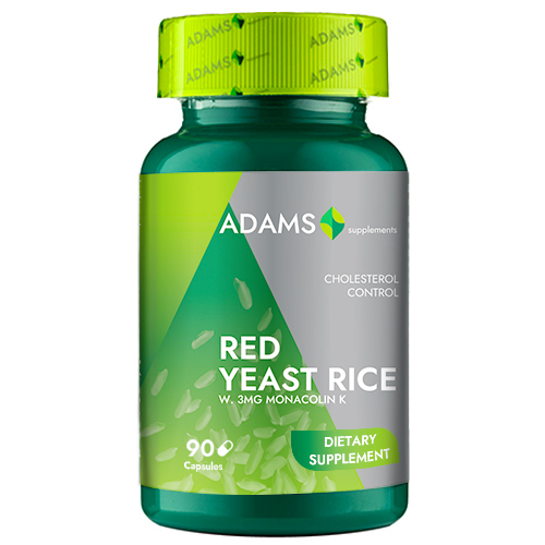 Drojdie de orez rosu 600mg 90cps, Adams [2]