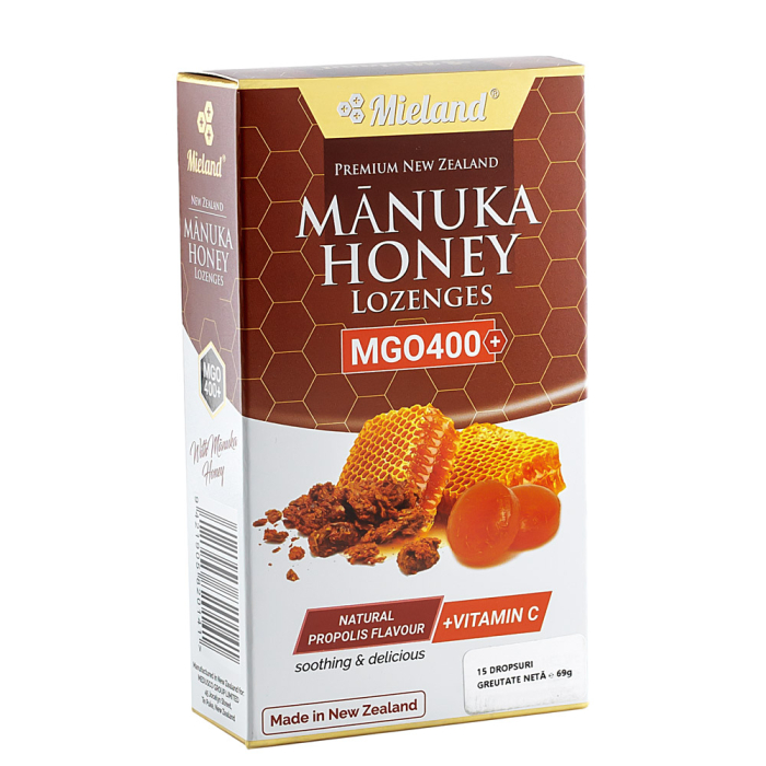 Dropsuri cu Miere Manuka MGO400, Propolis si Vitamina C 69 gr [2]