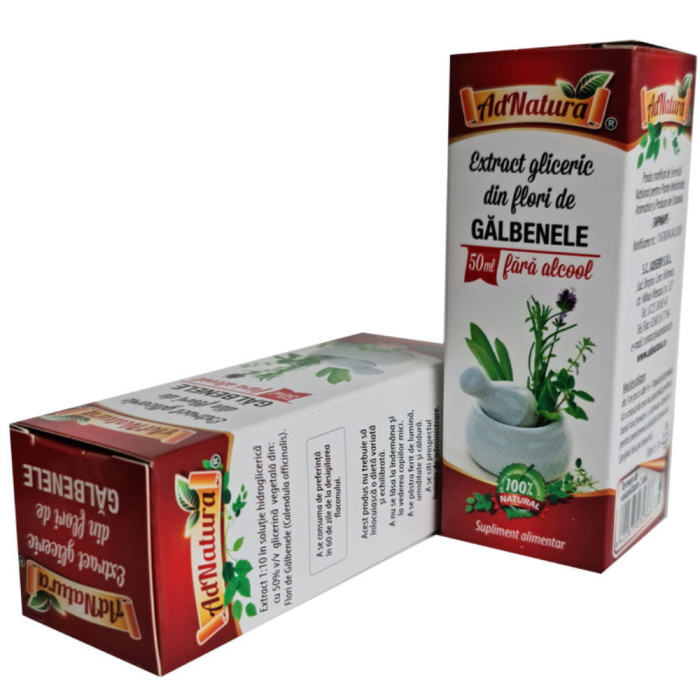Extract Glicerinic din Flori de Galbenele 50ml Adnatura [2]