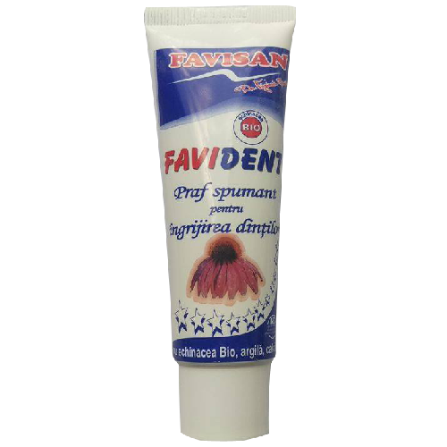 Favident Praf Spumant pentru Dinti 50ml Favisan [3]