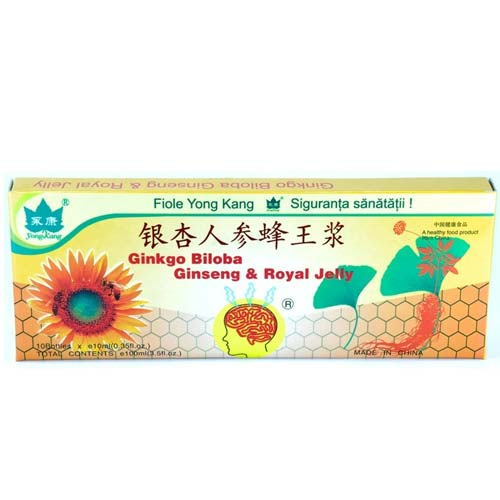 Fiole Ginkgo Ginseng & Royal Jelly 10buc Yong Kang [2]