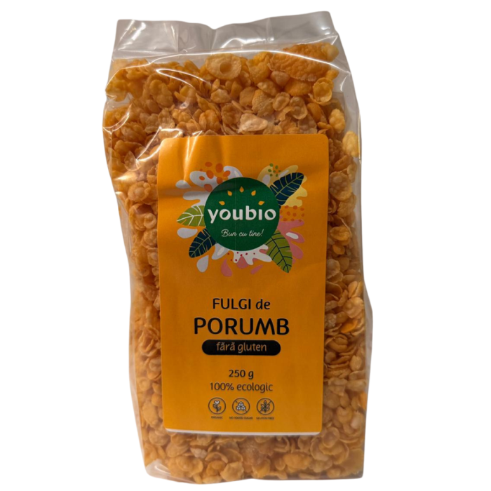 Fulgi de porumb, fara gluten, organic 250g, youbio [9]