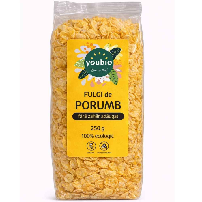 Fulgi de porumb, fara zahar adaugat, organic, 250g, youbio [19]