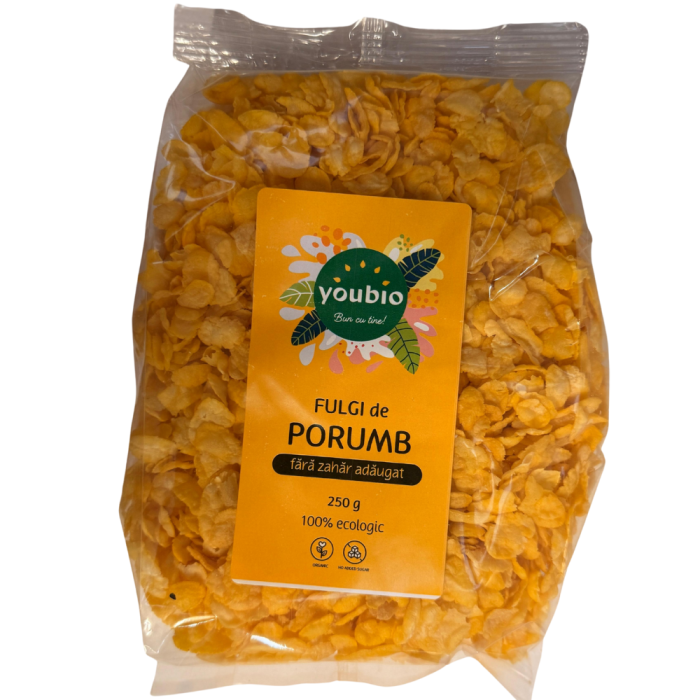 Fulgi de porumb, fara zahar adaugat, organic, 250g, youbio [6]