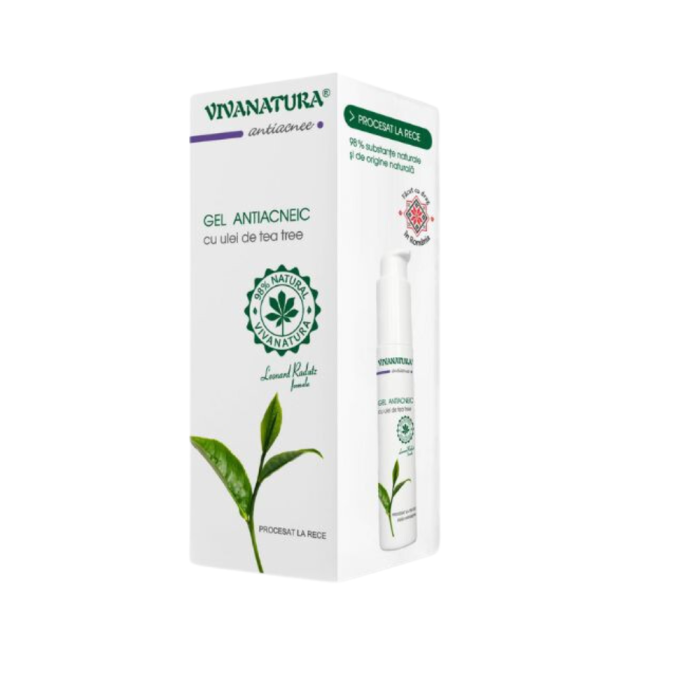 Gel Antiacneic cu Tea Tree, 45ml, Vivanatura [2]