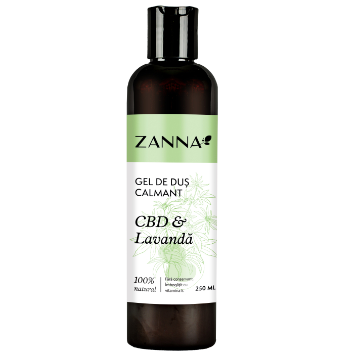 Gel de dus Calmant cu CBD & Lavanda, 250ml, Zanna [3]