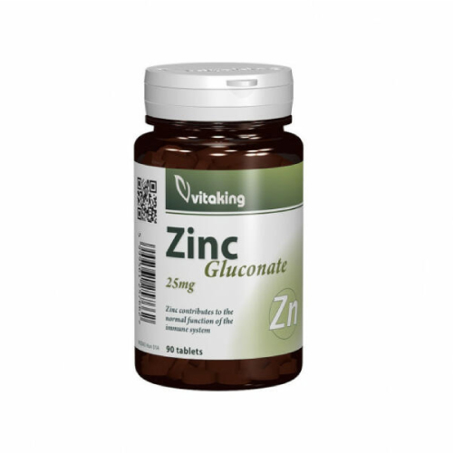 Gluconat de Zinc 25mg, 90cpr, Vitaking [2]