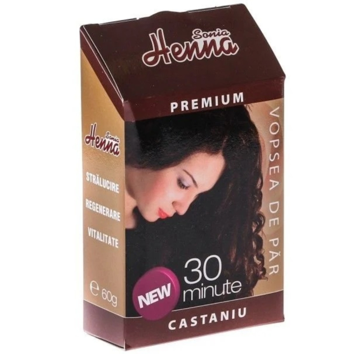 Henna Premium Castaniu 60gr Kian Cosmetics [2]