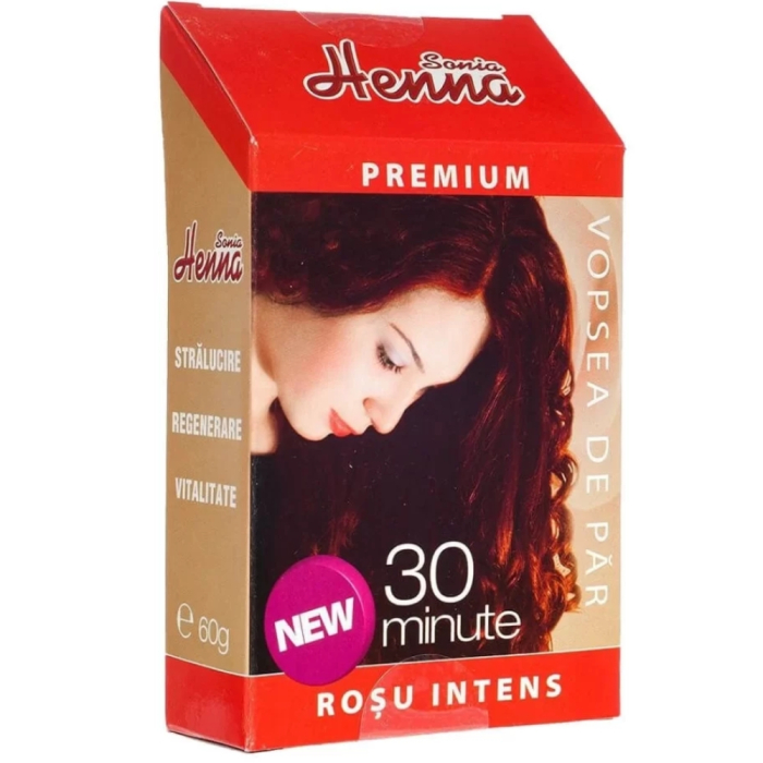 Henna Premium Rosu Intens 60gr Kian Cosmetics [2]