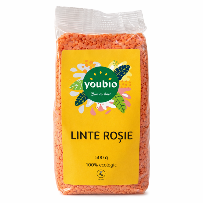 Linte rosie, organic, 500g, Youbio [2]