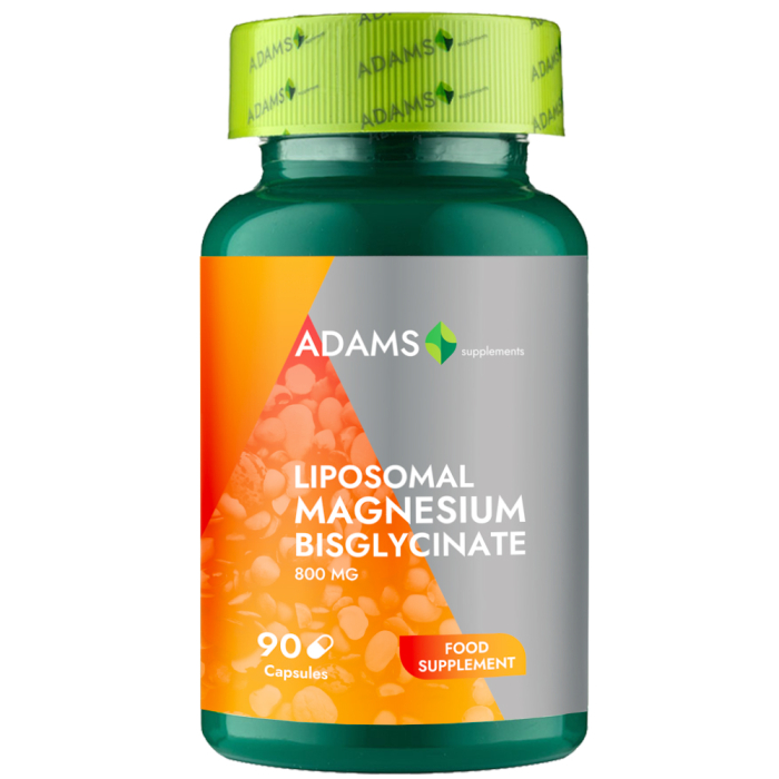 Magneziu Bisglicinat Liposomal 800mg 90cps, Adams [2]