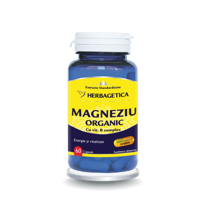 Magneziu Organic 60cps Herbagetica [2]
