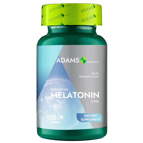 Melatonina 3mg, 150tab, Adams Supplements [2]
