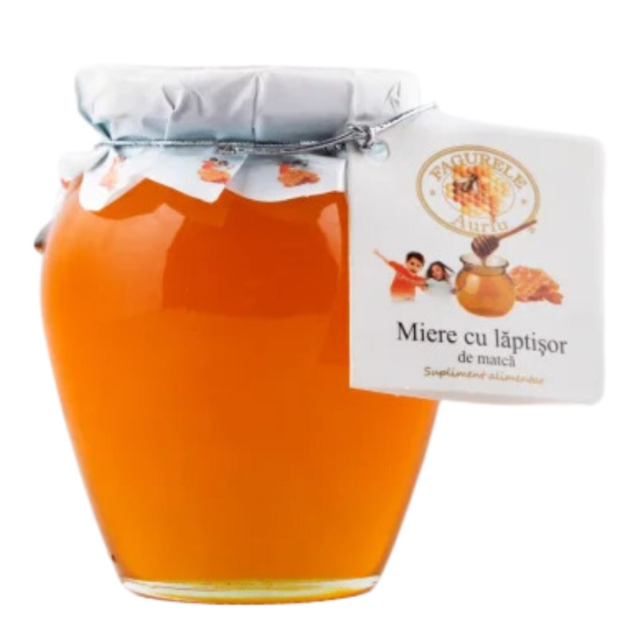 Miere cu Laptisor de Matca, 400g, Fagurele Auriu [2]