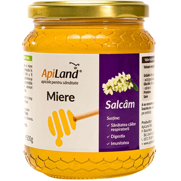 Miere De Salcam Cruda, 500g, Apiland [2]