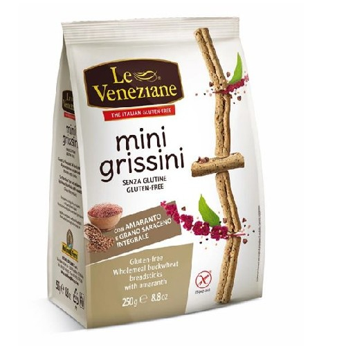 Mini Grissini fara gluten amarant si hrisca, 250gr, Le Veneziane [2]