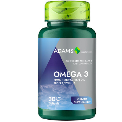 Omega 3 1000mg, 30cps, Adams Supplements [2]