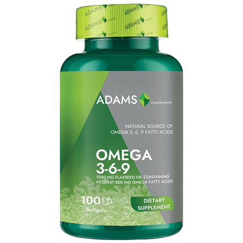 Omega 369 (Flaxseed Oil), 100cps, Adams Supplements [2]