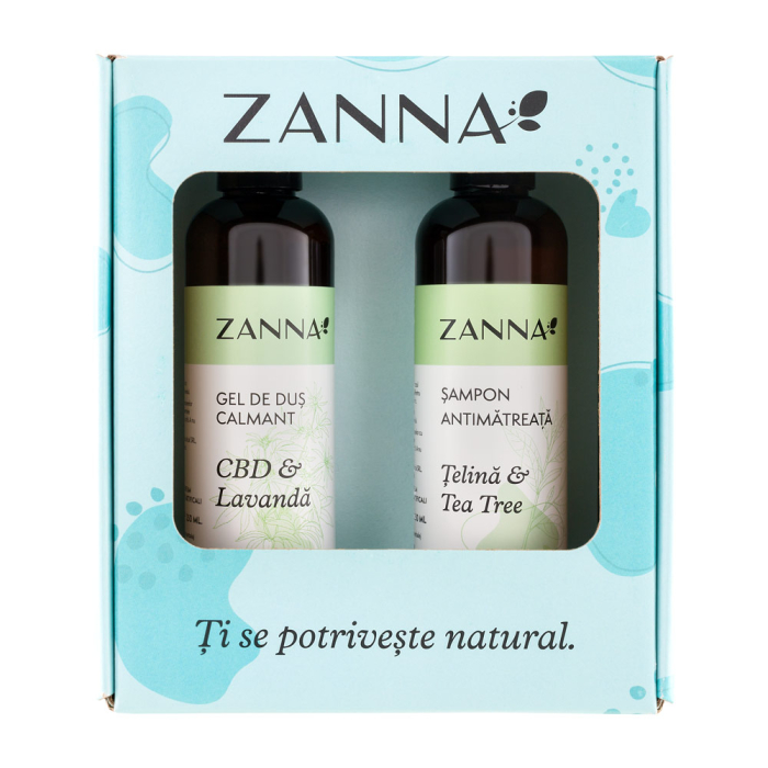 Pachet Gel de dus calmant + Sampon antimatreata, Zanna [2]