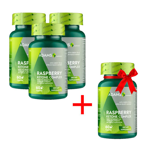Pachet Raspberry Ketone Adams 3+1 gratis [2]