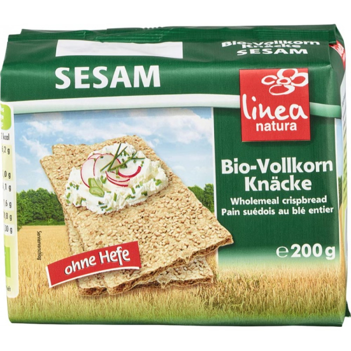 Paine crocanta din secara integrala cu susan, 200g, Linea natura [2]