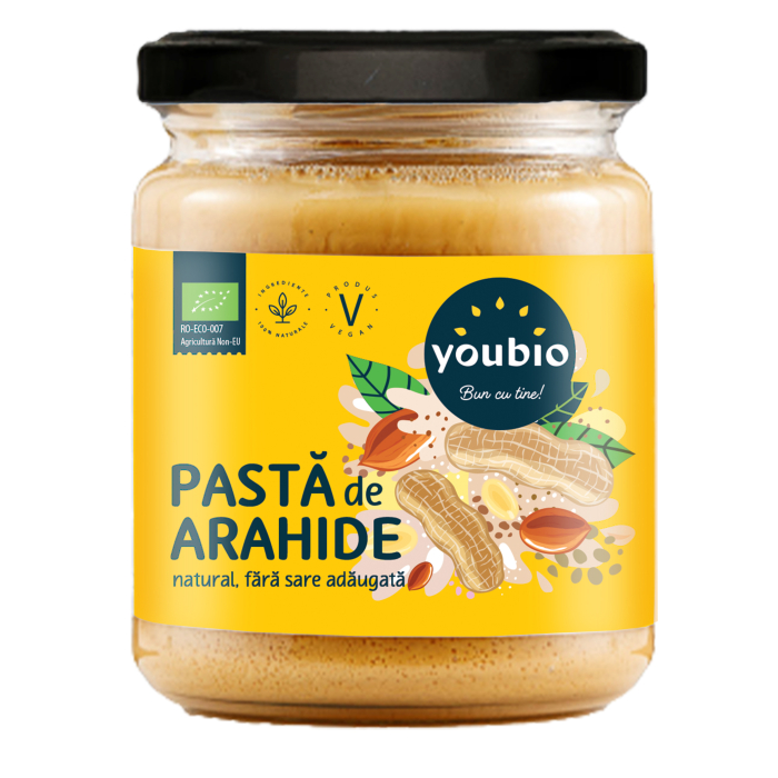 Pasta de arahide natural, ecologic 250g, Youbio [2]