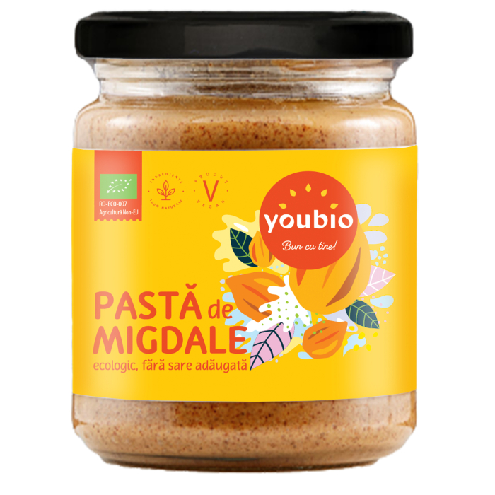 Pasta de migdale, ecologic, 250g, Youbio [2]