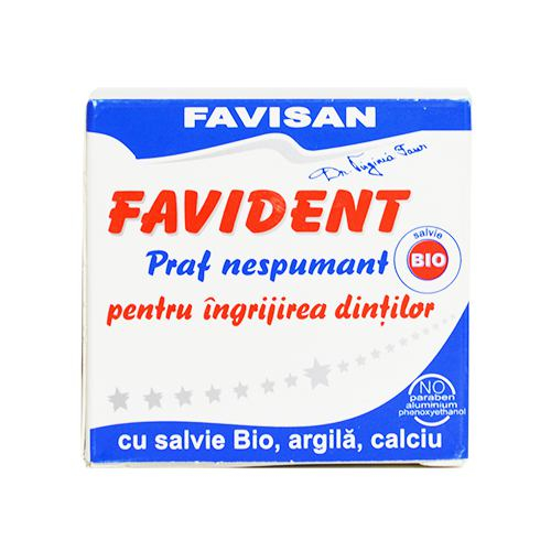 Praf Nespumant pentru Ingrijirea Dintilor 50ml Favisan [2]