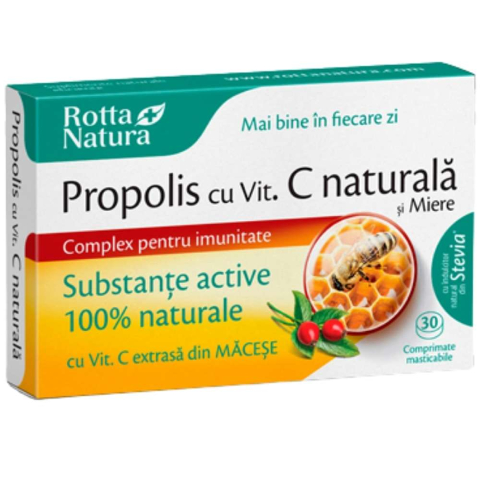 Propolis + Vitamina C si Miere 30cps Rotta Natura [2]