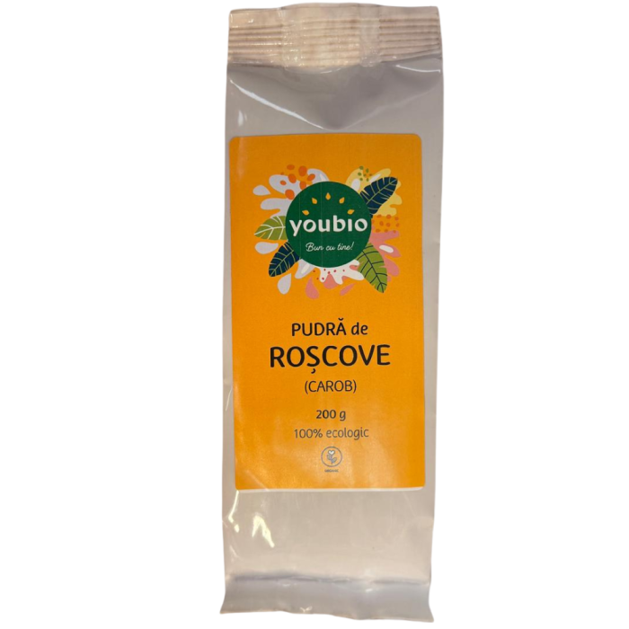 Pudra de Roscove (carob), organic, 200gr, youbio [2]
